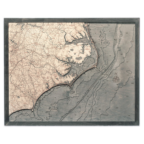 North Carolina Coast - Grey Frame
