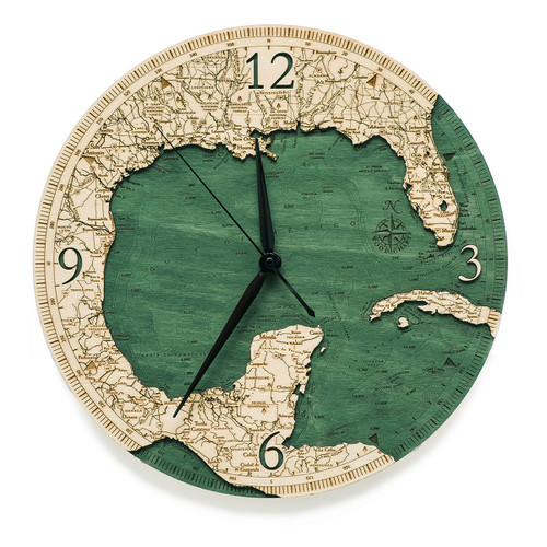 Gulf of Mexico Wall Clock