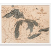 Great Lakes - Large - White Frame