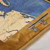 Tampa Bay Nautical Map Boat Cleat Serving Tray